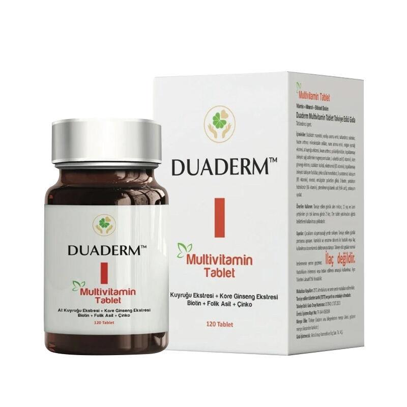 Duaderm Multivitamin Takviye Edici Gıda 120 Tablet