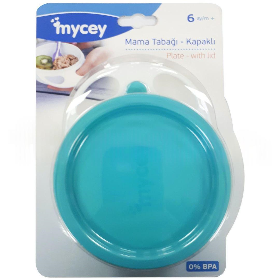 Mycey Mama Tabağı Kapaklı - Mavi