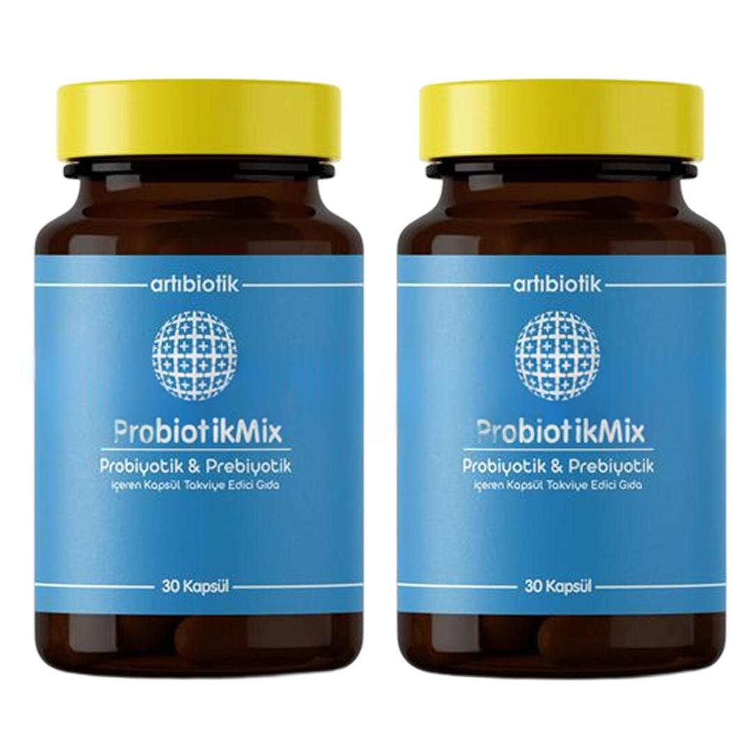 Doğadan Bizim Artıbiotik Probiotikmix 30 Kapsül 2'li Set