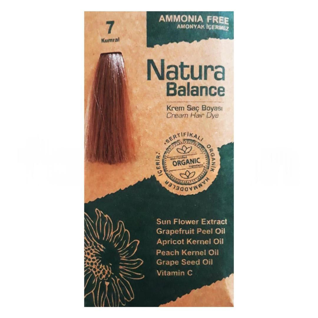 Natura Balance Organik Krem Saç Boyası 60 ml - 7 Kumral
