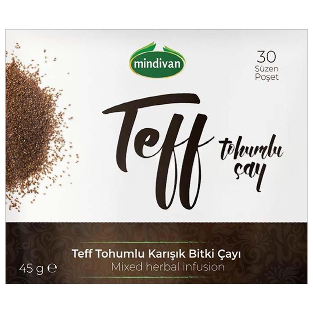 Mindivan Teff Tohumlu Bitki Çayı 30 Süzen Poşet