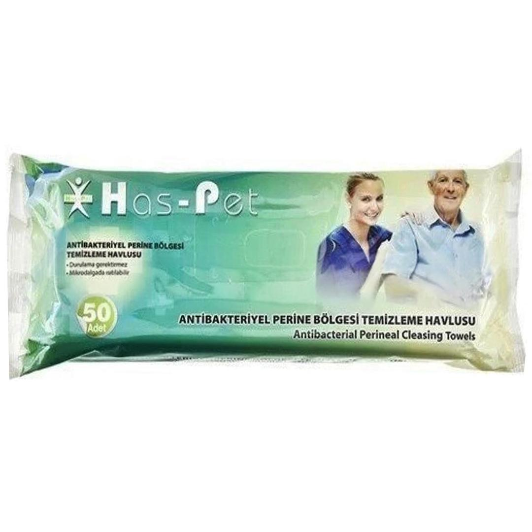 Has-Pet Anti Bakteriyel Perine Bölgesi Temizleme Havlusu 23 cmx 23cm 50'li
