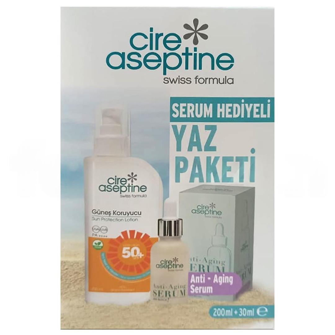 Cire Aseptine Güneş Koruyucu SPF50 200 ml + Anti-Aging Serum 30 ml