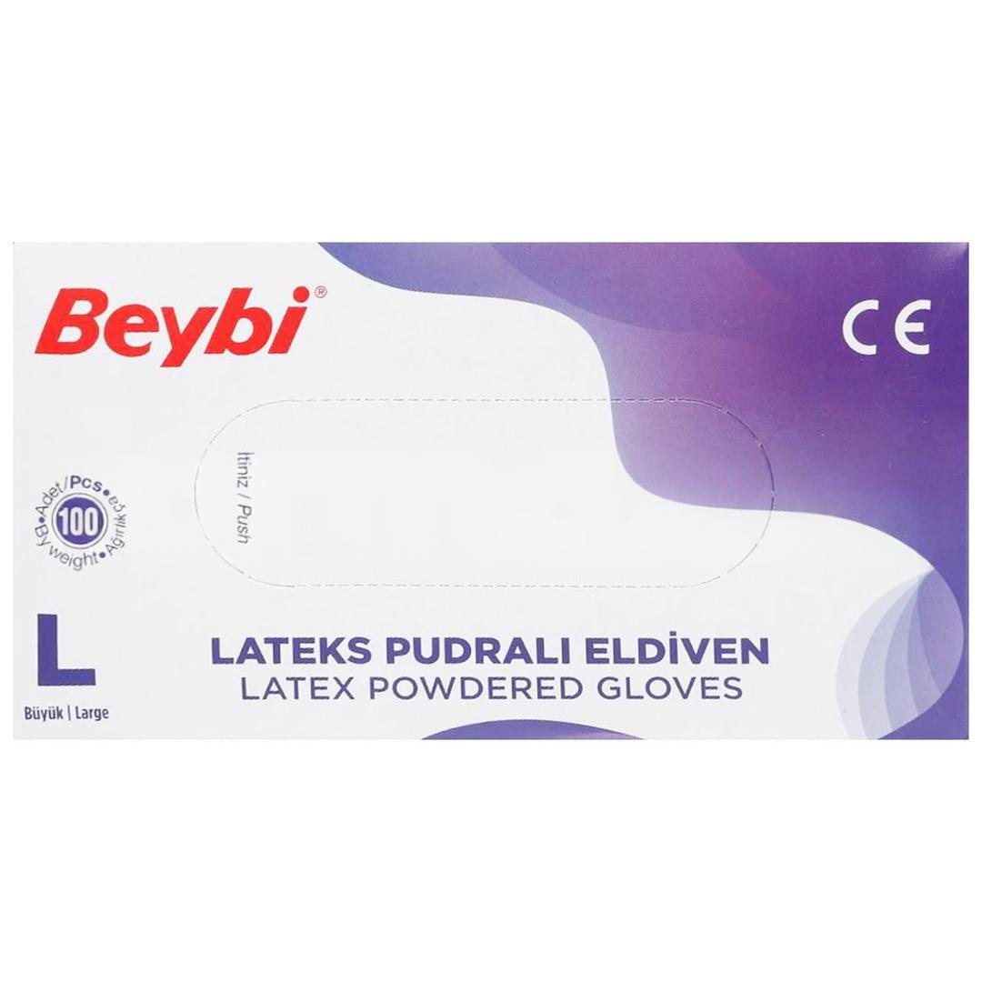 Beybi Lateks Eldiven Pudralı Large 100'lü