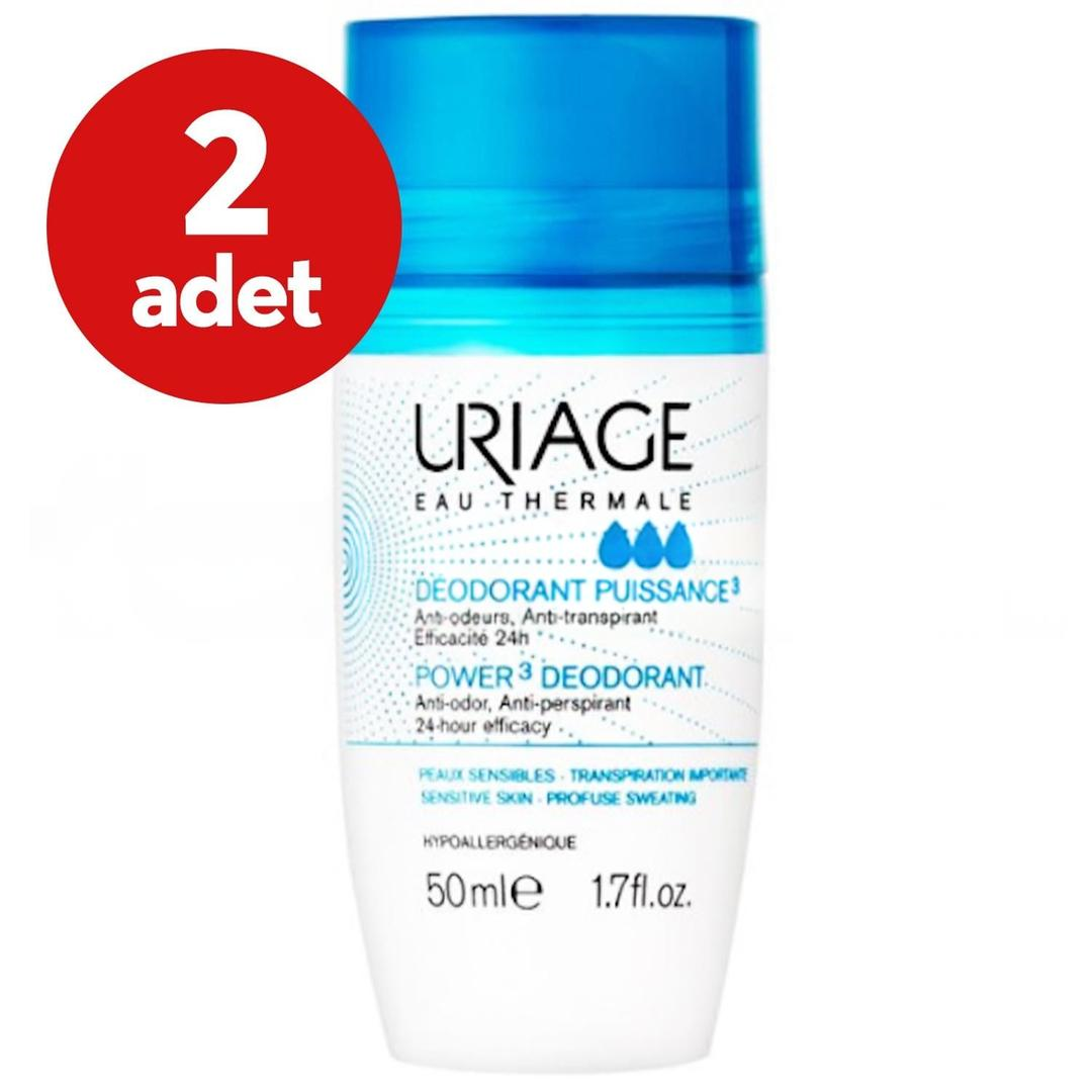 Uriage Power 3 Roll-On Deodorant 50 ml 2'li