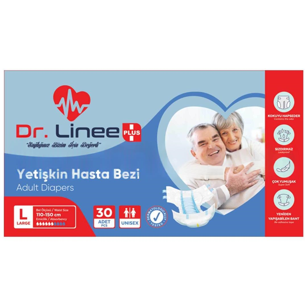Dr. Linee Tekstil Yüzeyli Belbantlı Yetişkin Hasta Bezi Large