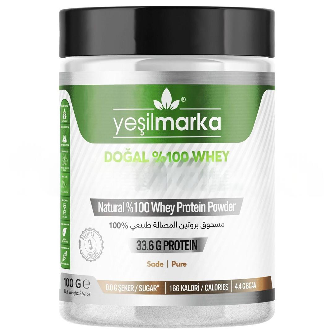 Yeşilmarka Doğal Whey Protein Tozu Sade 100 gr