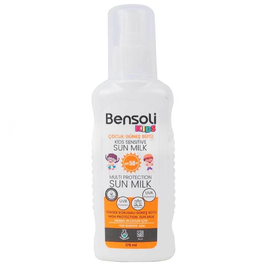 Bensoli Çocuk Güneş Sütü Yüksek Korumalı SPF50+ 175 ml
