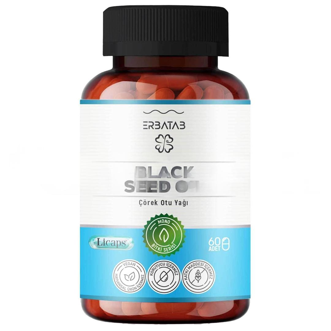 Erbatab Çörekotu Yağı Black Seed Oil 60 Kapsül