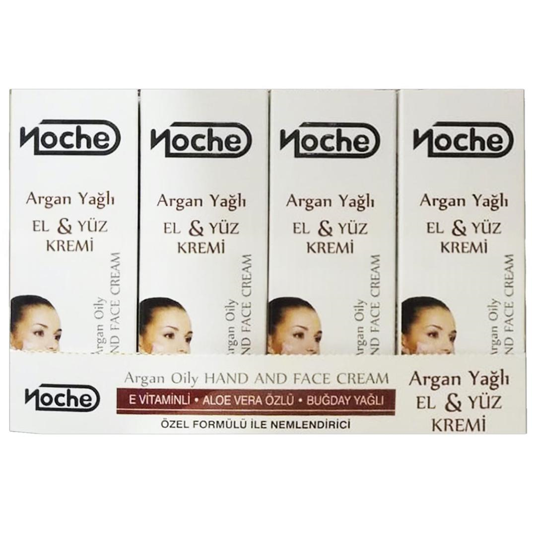 Noche Argan Yağlı Nemlendirici El & Yüz Kremi 150 ml - 12'li Stant (Tester Hediyeli)