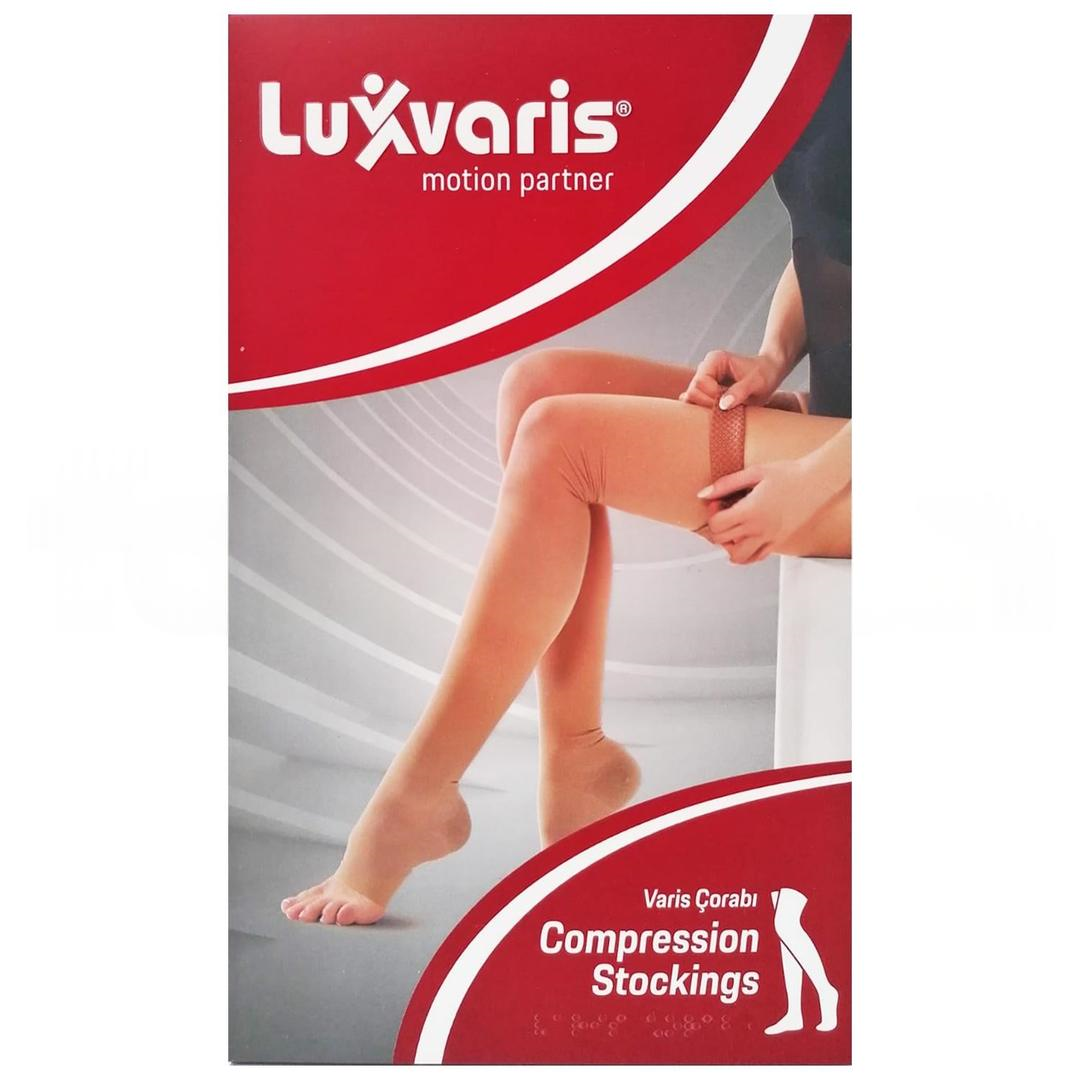 Luxvaris 810 CCL2 Dizüstü Burnu Açık Ten Rengi Varis Çorabı No: 4