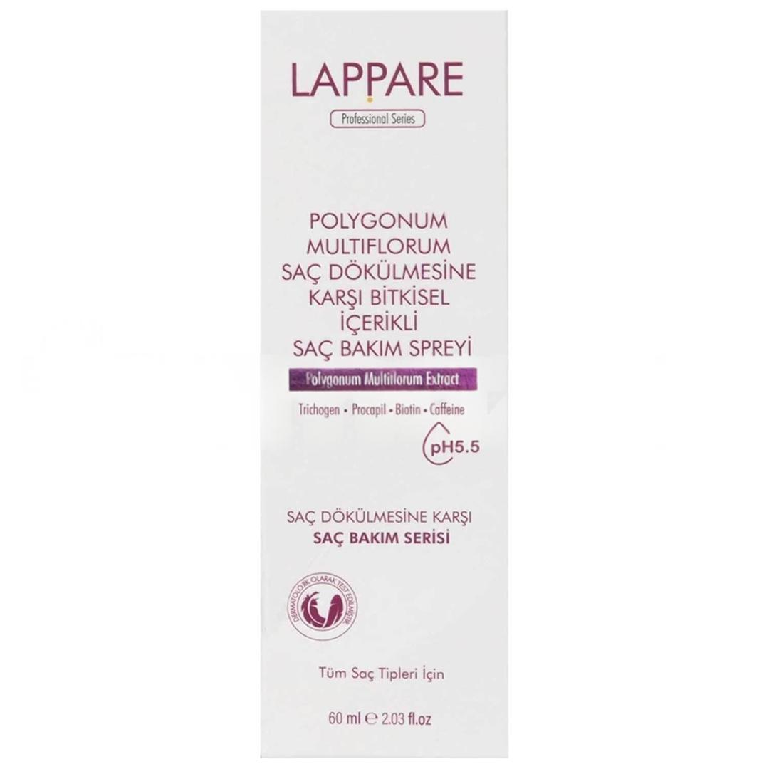 Lappare Polygonum Multiflorum Saç Dökülmesine Karşı Bitkisel İçerikli Saç Bakım Spreyi 60 ml
