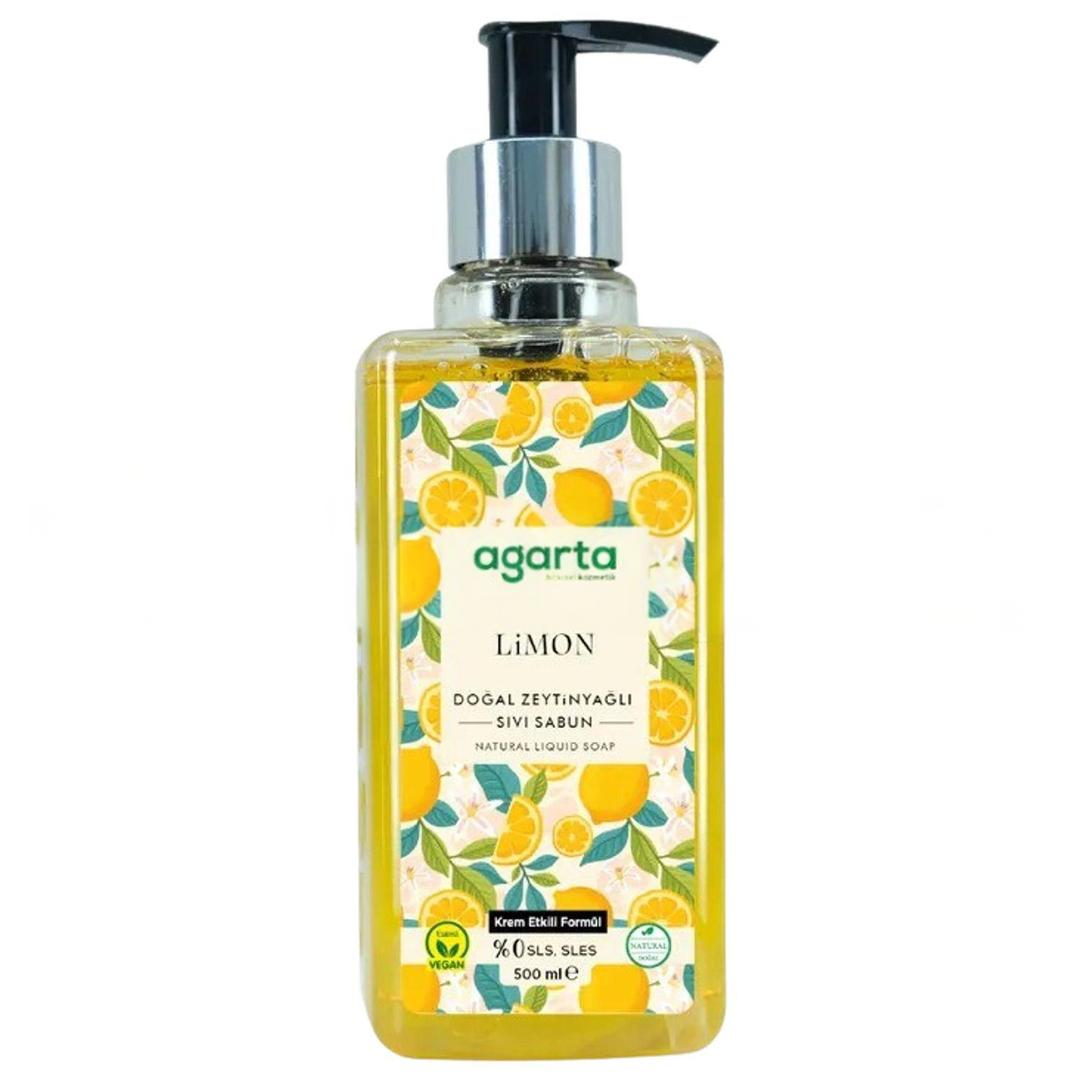 Agarta Doğal Limon Zeytinyağlı Sıvı Sabun 500 ml