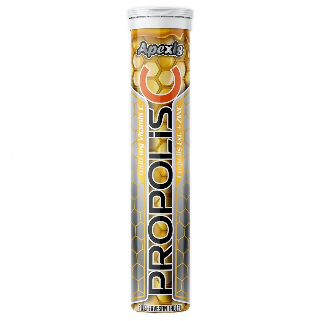 Apexis Vitamin C 1000 + Propolis + Zinc 20 Efervesan Tablet