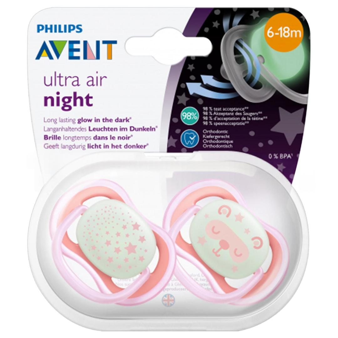 Avent SCF376/22 Ultra Air Night 6-18 Ay Emzik Kız 2'li