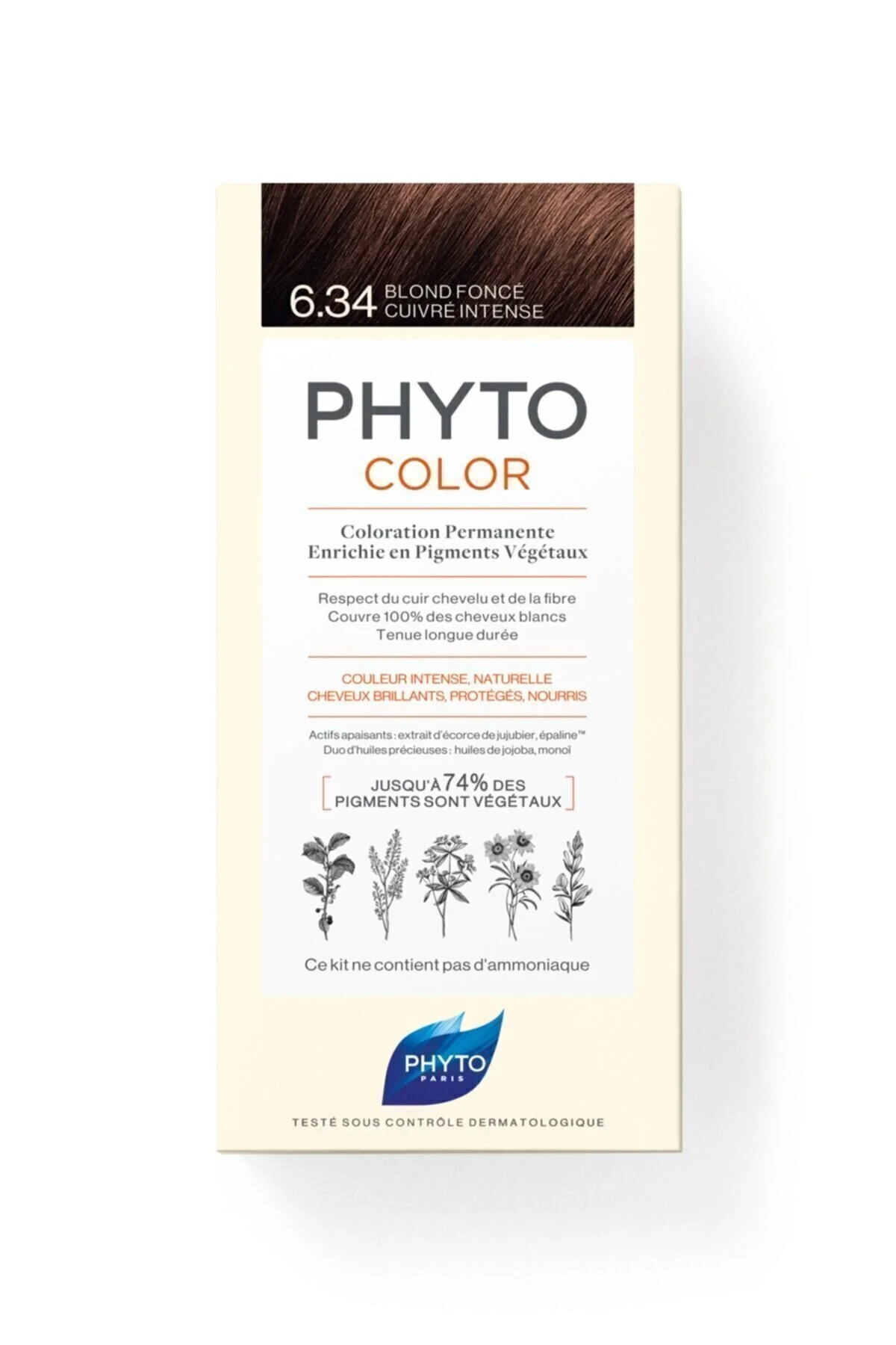 Phyto Color 6.34 Koyu Kumral Dore Saç Boyası