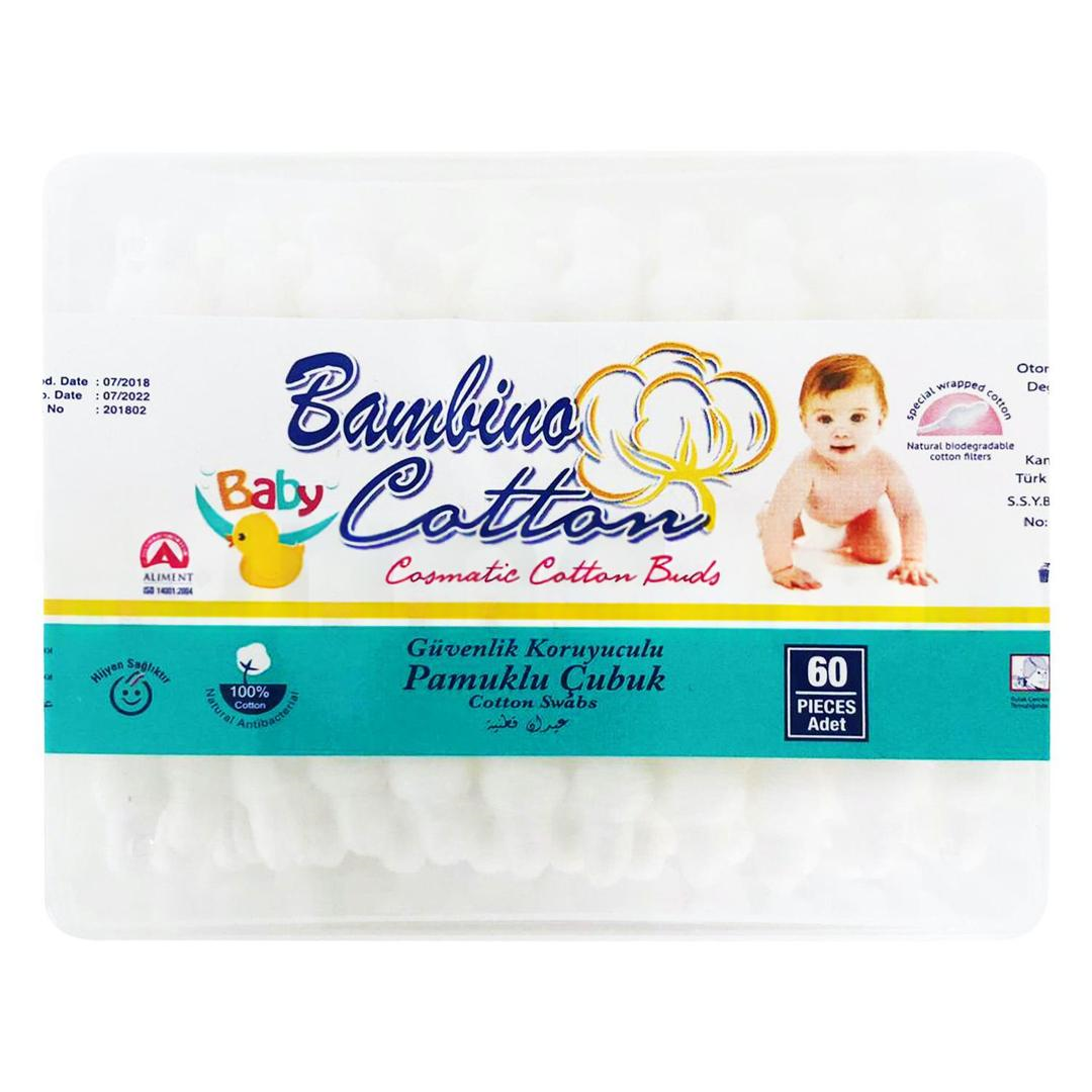Bambino Cotton Baby Kulak Çubuğu 60'lı