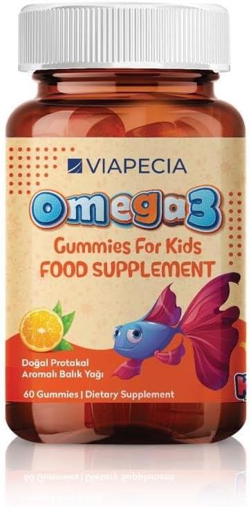 Viapecia Omega 3 Çocuklar İçin Portakal Aromalı 60 Çiğnenebilir Tablet