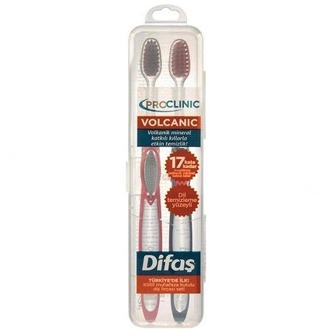 Difaş Diş Fırçası Proclinic Volcanic 1+1