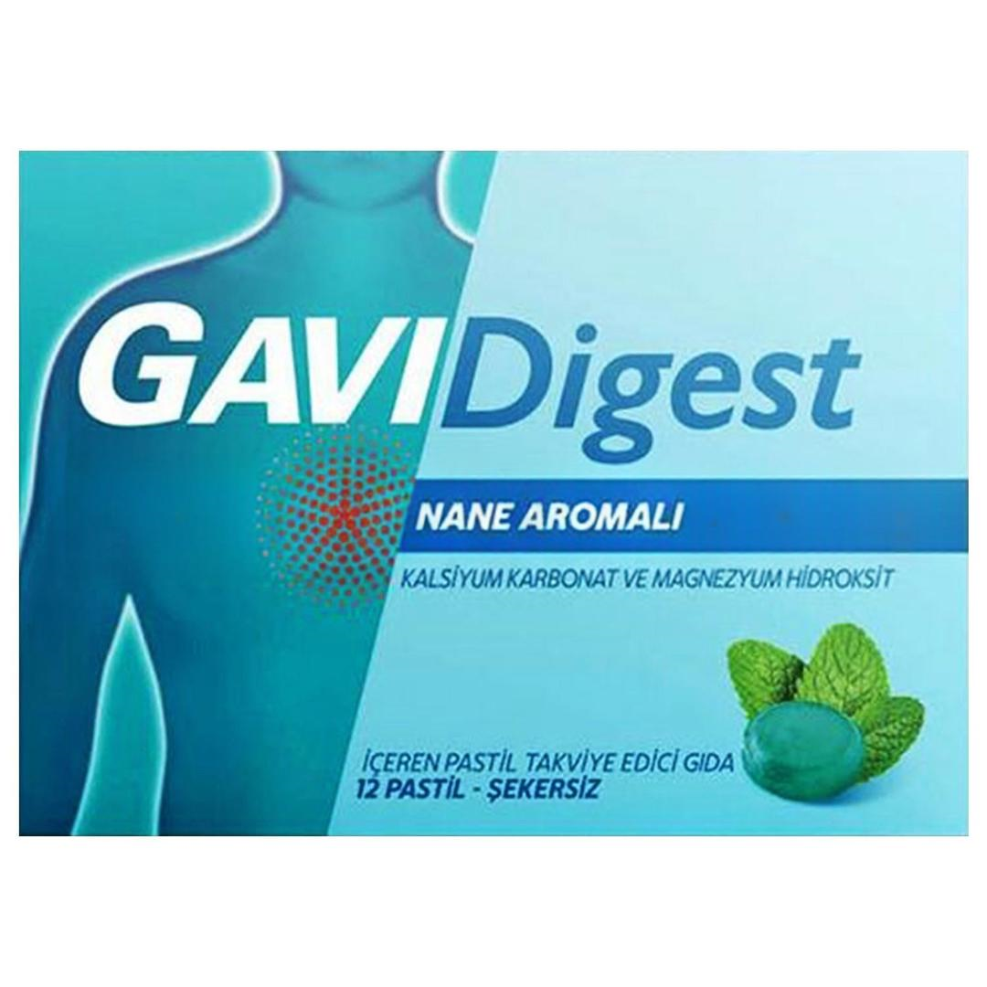 Gavidigest Nane Aromalı Şekersiz 12 Pastil