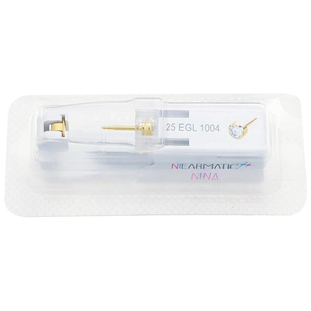 Nina Niearmatic Gold Crystal Kulak Delme Küpesi Large 5 mm