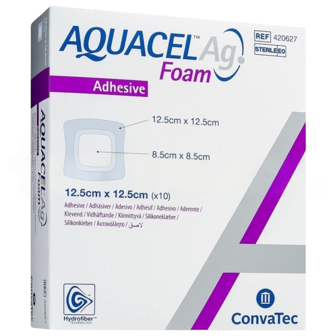 Aquacel Ag Foam Diyabetik Gümüşlü Yara Örtüsü 12,5x12,5 10'lu