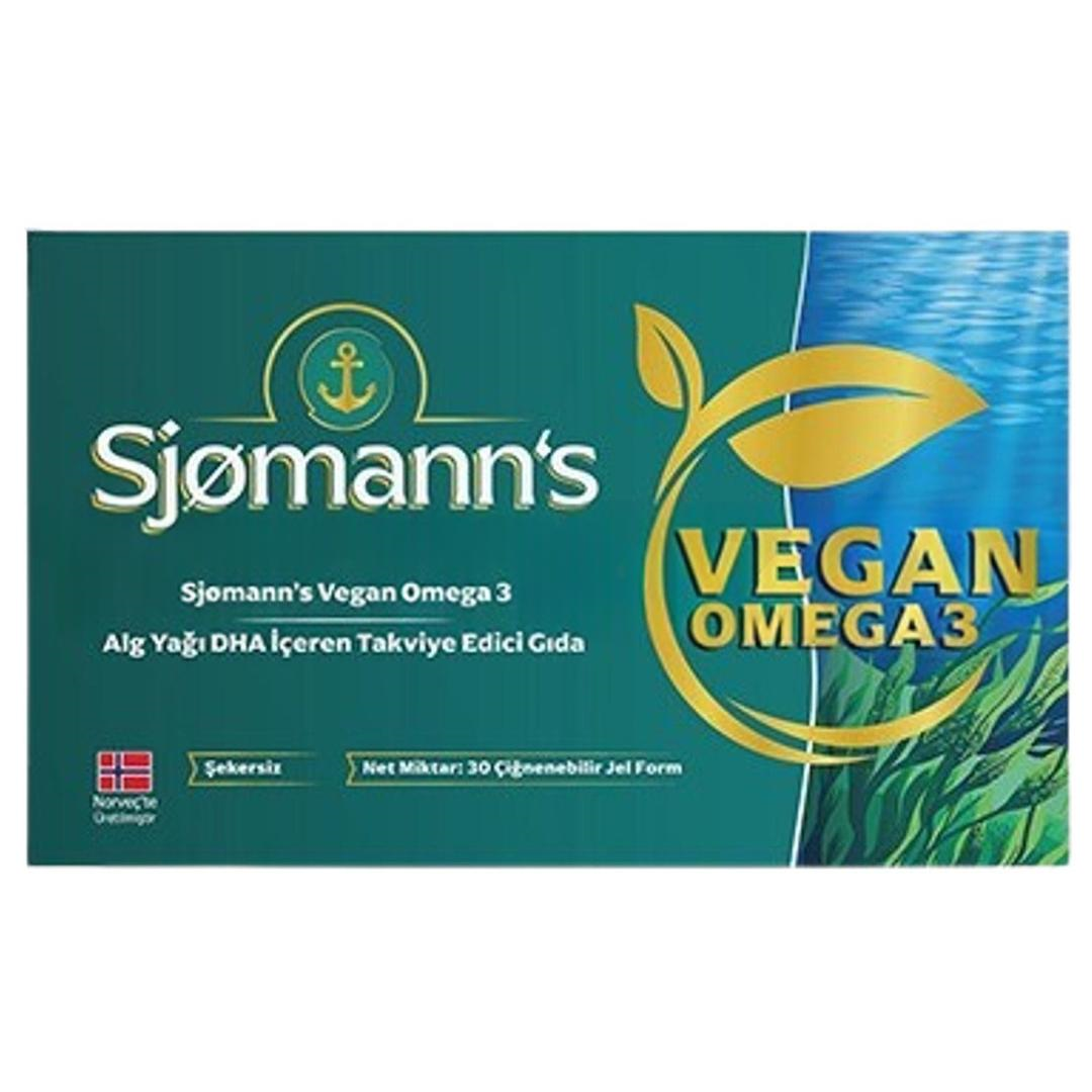 Sjomann’s Vegan Omega 30 Çiğnenebilir Jel Tablet