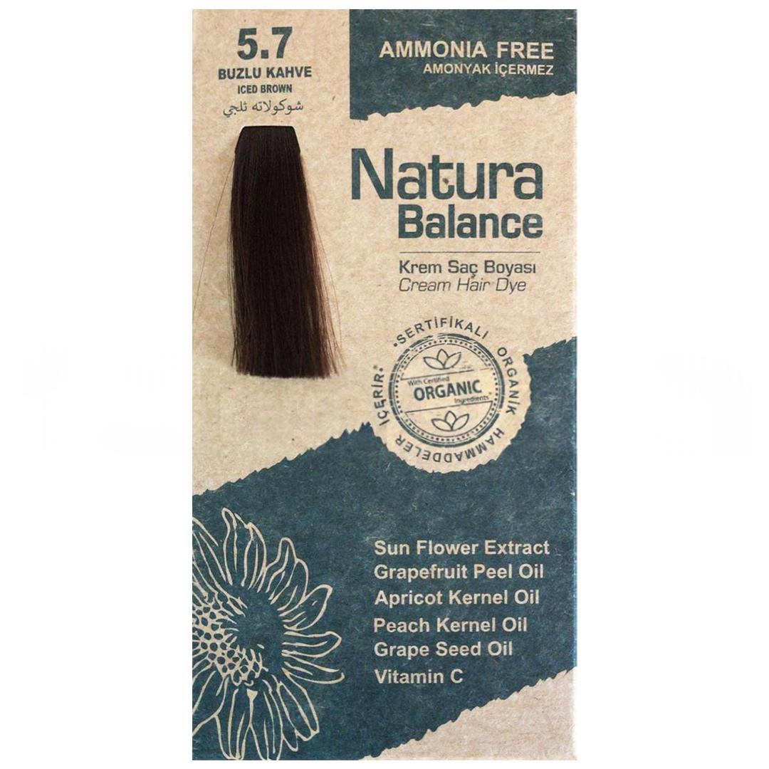 Natura Balance Organik Krem Saç Boyası 60 ml - 5.7 Buzlu Kahve