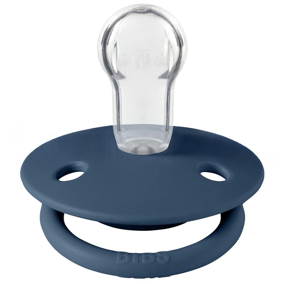 Bibs De Lux Silikon 0-36 Ay Emzik - Steel Blue