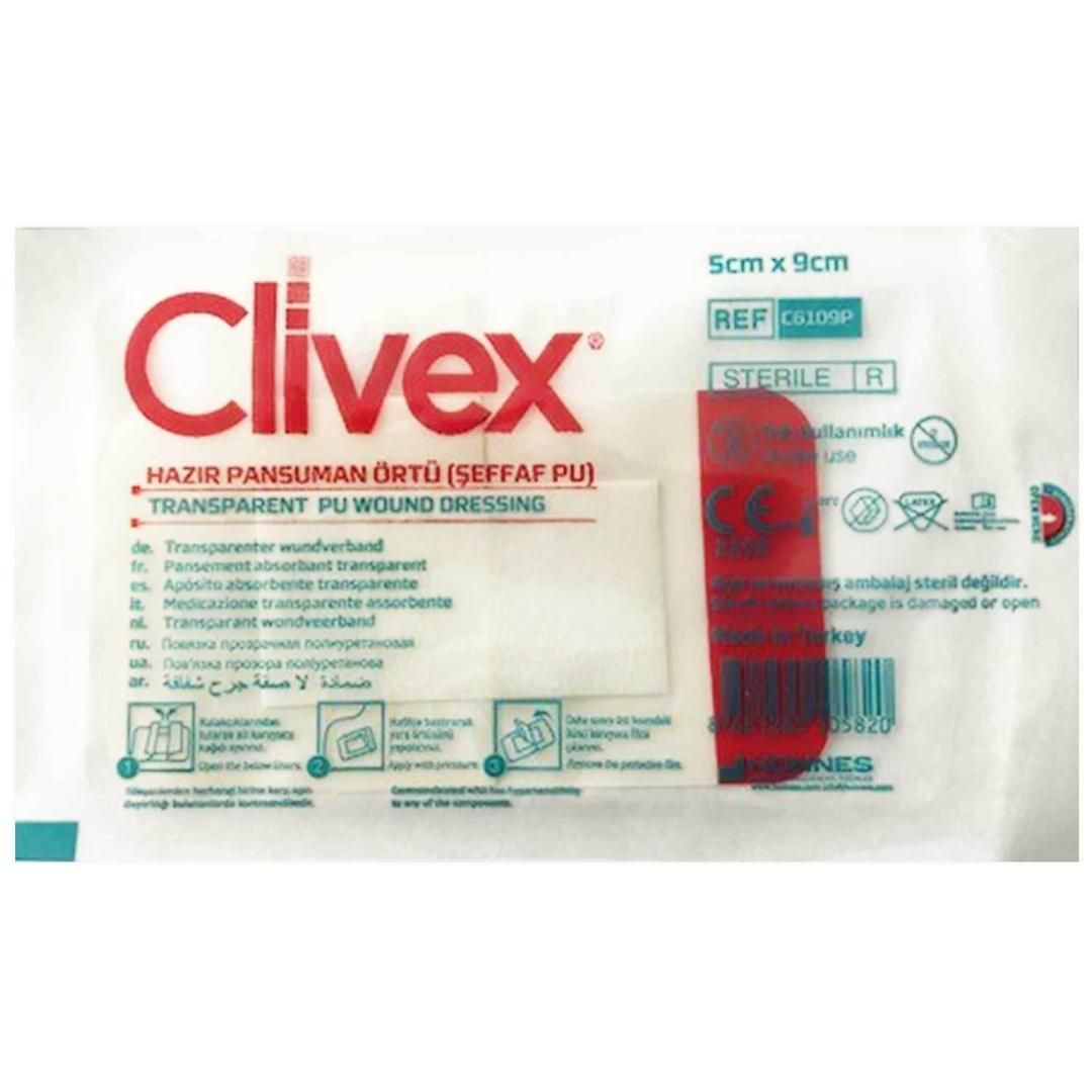 Clivex Pu Dressing Su Geçirmez Banyo Bandı 5x9 cm 50'li