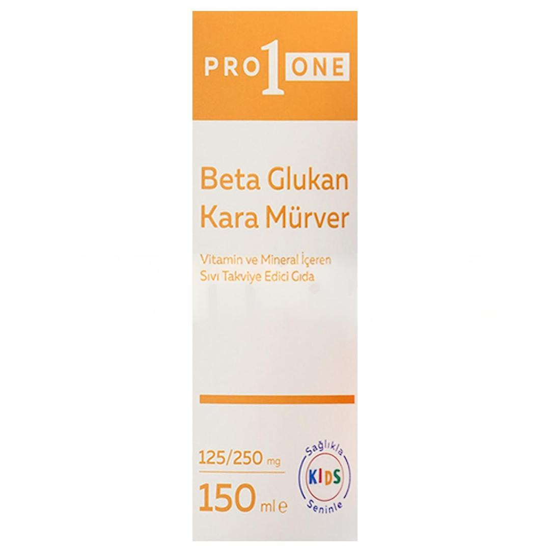 Pro1one Beta Glukan Kara Mürver 150 ml