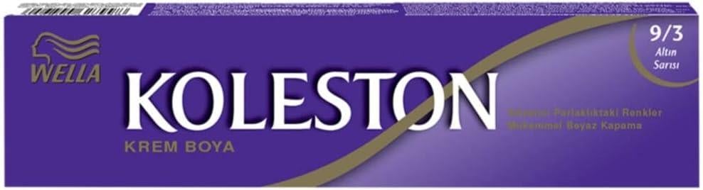Wella Koleston 9/3 Altın Sarısı Tüp Saç Boyası