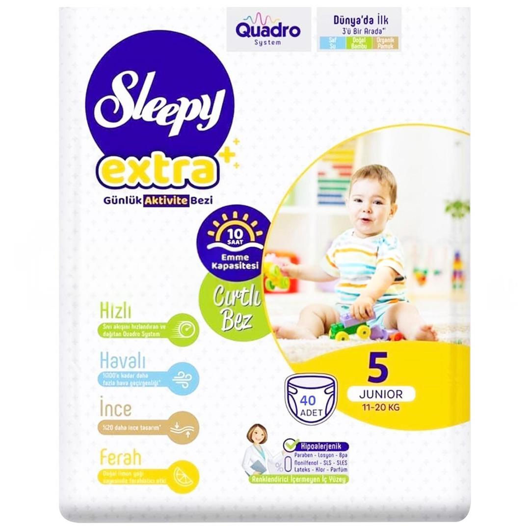 Sleepy Extra Günlük Aktivite Bezi Junior No: 5 40'lı