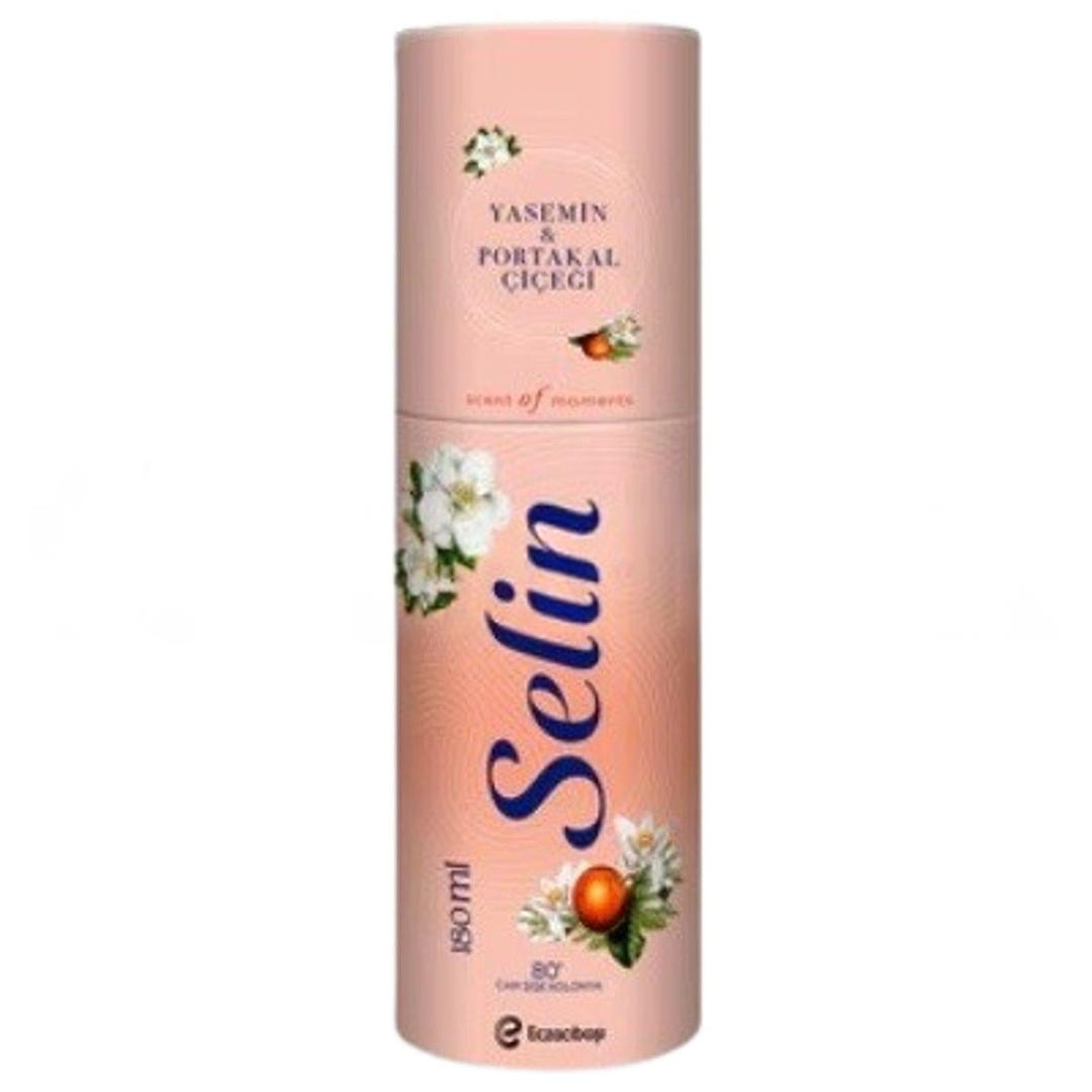 Selin Yasemin Portakal Çiçeği Cam Şişe Özel Kutulu Kolonya 180 ml