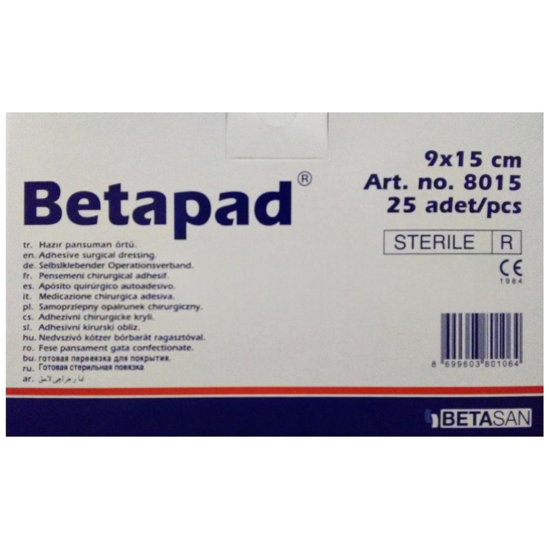 Betapad Hazır Pansuman Örtüsü 9cm x 15cm