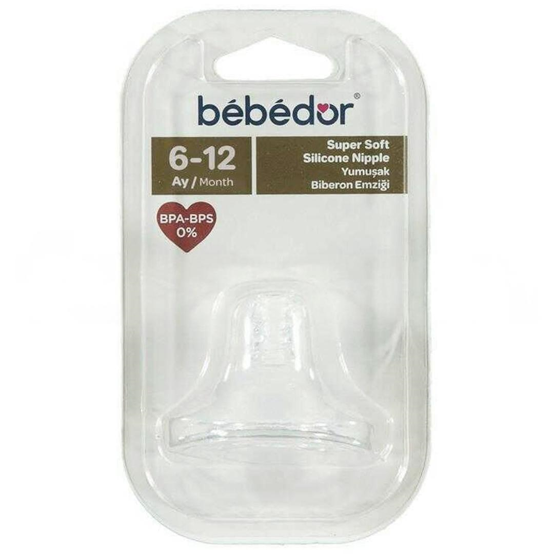 Bebedor 332 Biberon Emziğ Silikon Yumuşak 6+ Orta Akış