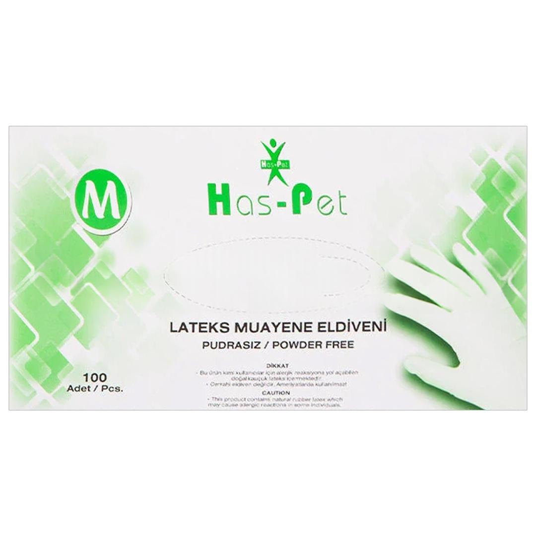 Haspet Vinil Pudrasız Muayene Eldiveni Medium 100'lü