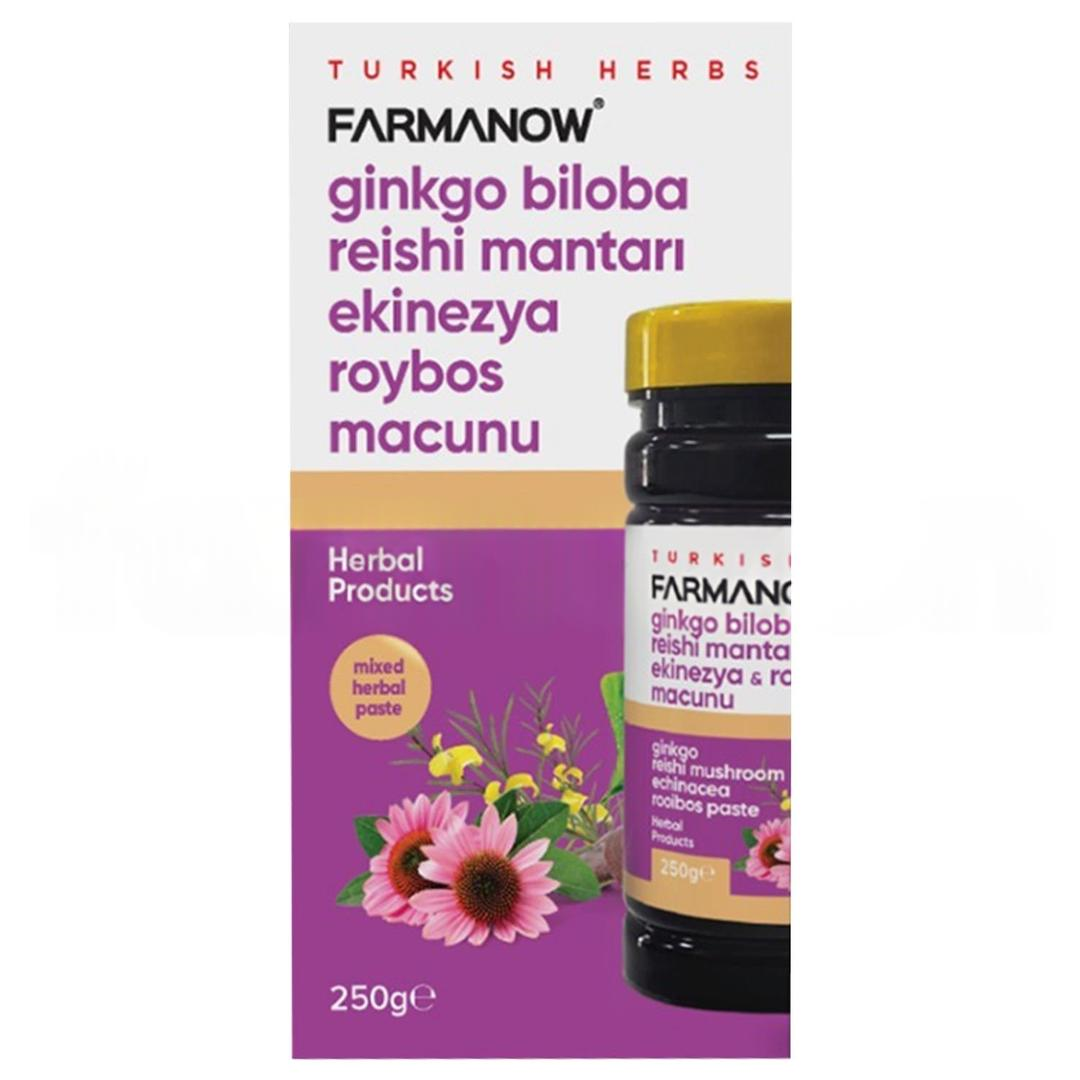 Farmanow Ginkgo Biloba Reishi Mantarı Ekinezya Roybos Bitkisel Macun 250 gr