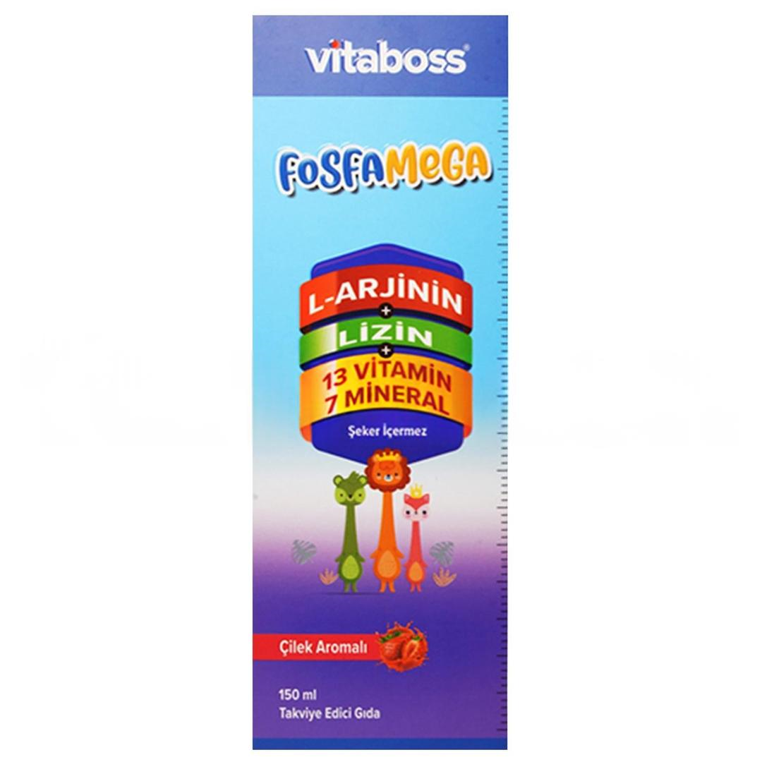 Vitaboss Fosfamega L-Arjinin Lizin Multivitamin Şurup 150 ml