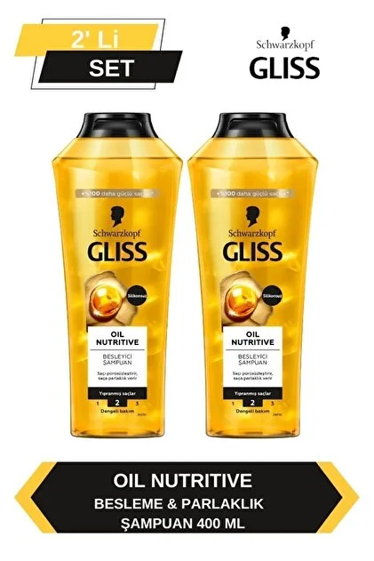Gliss Oil Nutritive 2x400 ml Şampuan