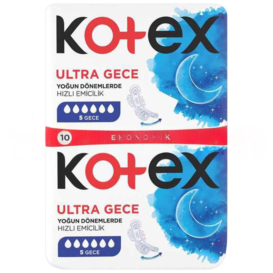 Kotex Ultra Gece Hijyenik Ped 10'lu