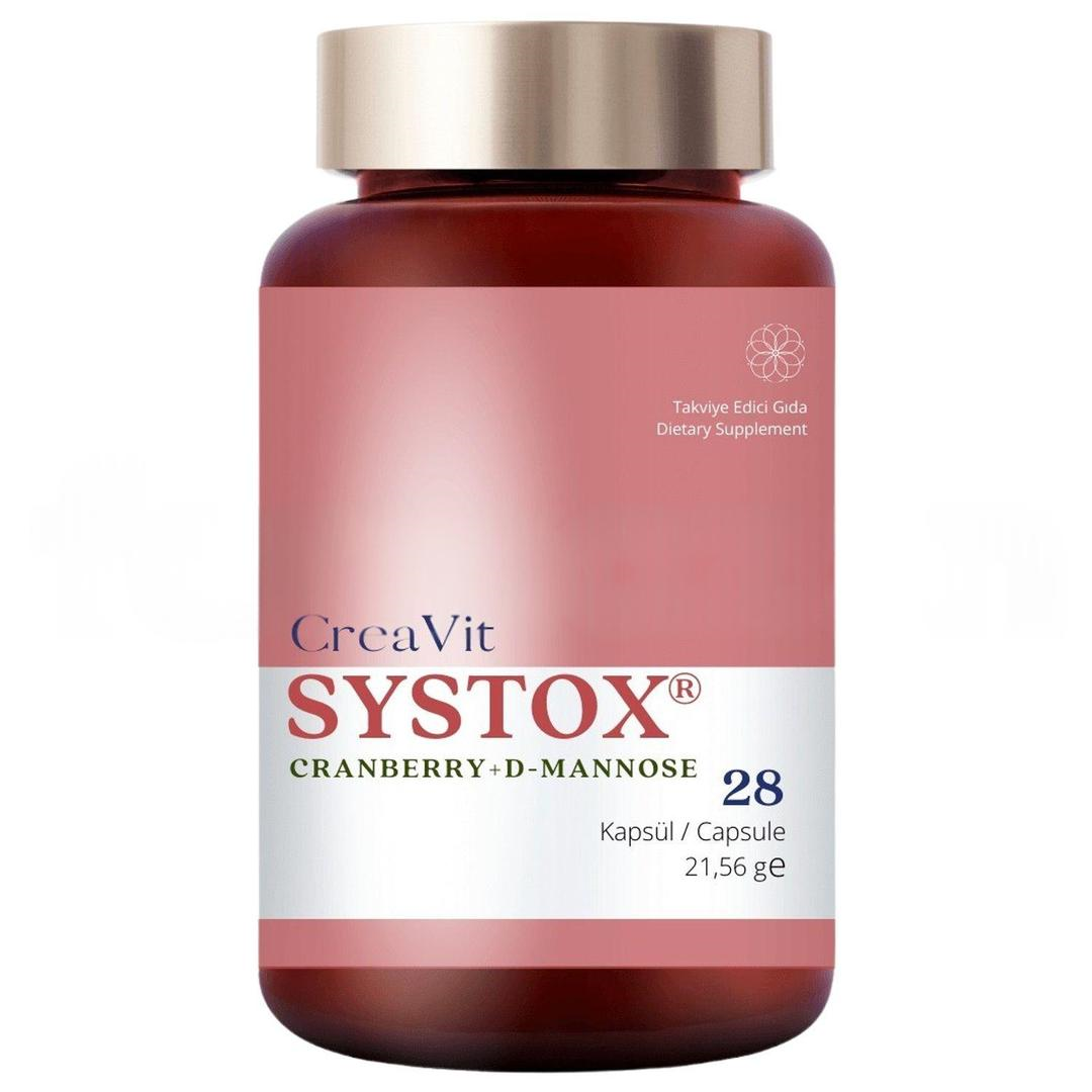 Creavit Systox Phytosome Cranberry Turna Yemişi ve D-Mannoz 28 Vegan Kapsül