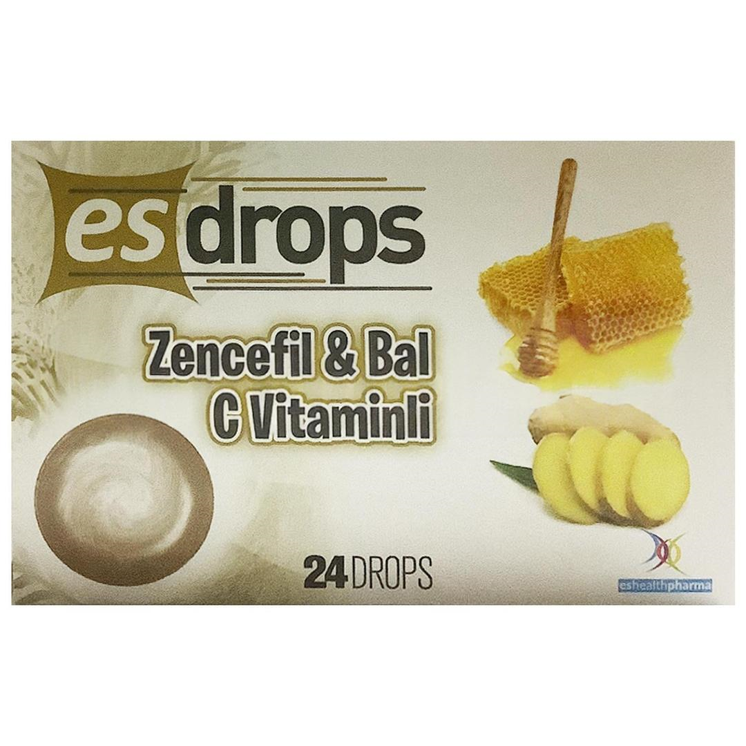 Es Drops Zencefil Bal C Vitaminli 24 Pastil