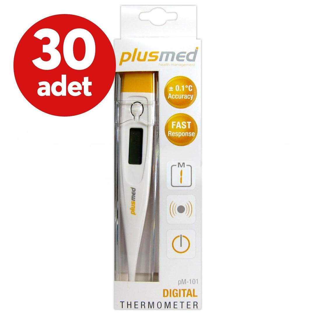 Plusmed PM-101 Kalem Tipi Dijital Derece - 30 Adet