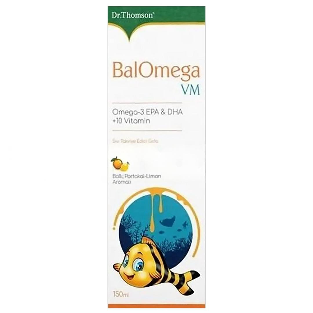 Dr Thomson Bal Omega VM Şurup Bal Portakal Limon Aromalı 150 ml