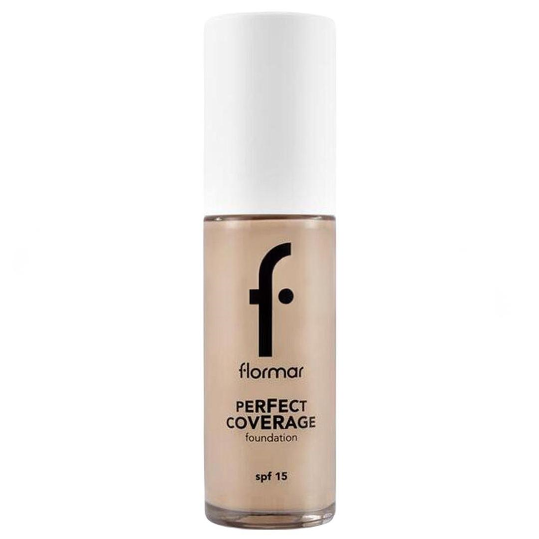 Flormar Perfect Coverage Yüksek Pigmentli & Yarı Parlak Bitişli Fondöten 30 ml - 101 Pastelle