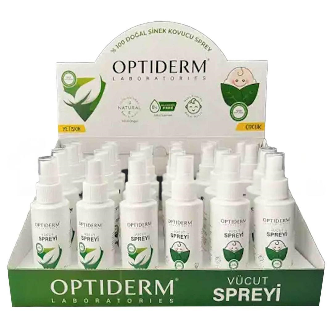 Optiderm Sinek Kovucu Sprey 100 ml - Stant 24'lü (12 Çocuk + 12 Yetişkin )