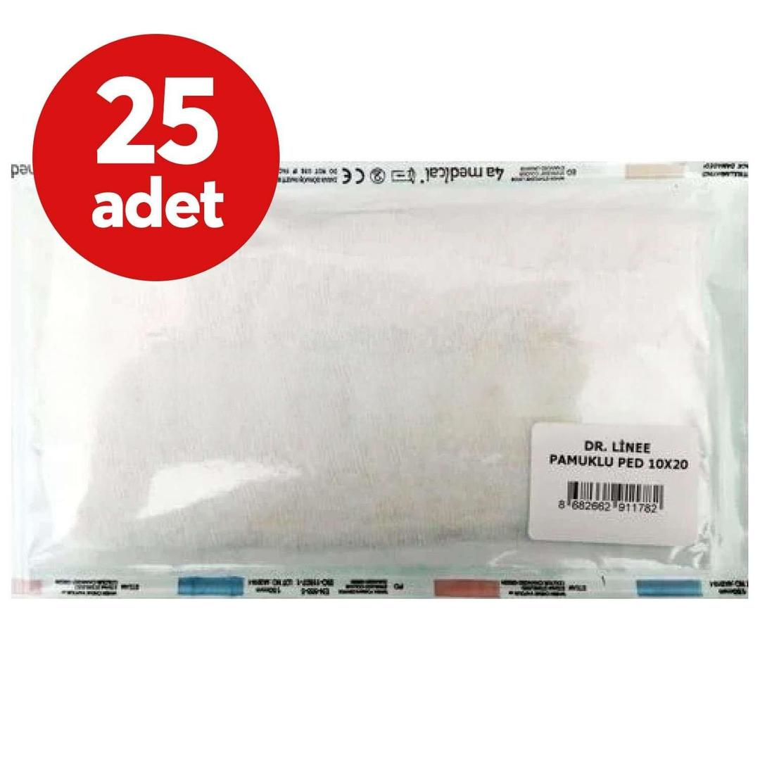 Dr. Linee Pamuklu Ped 10x20 cm 25li