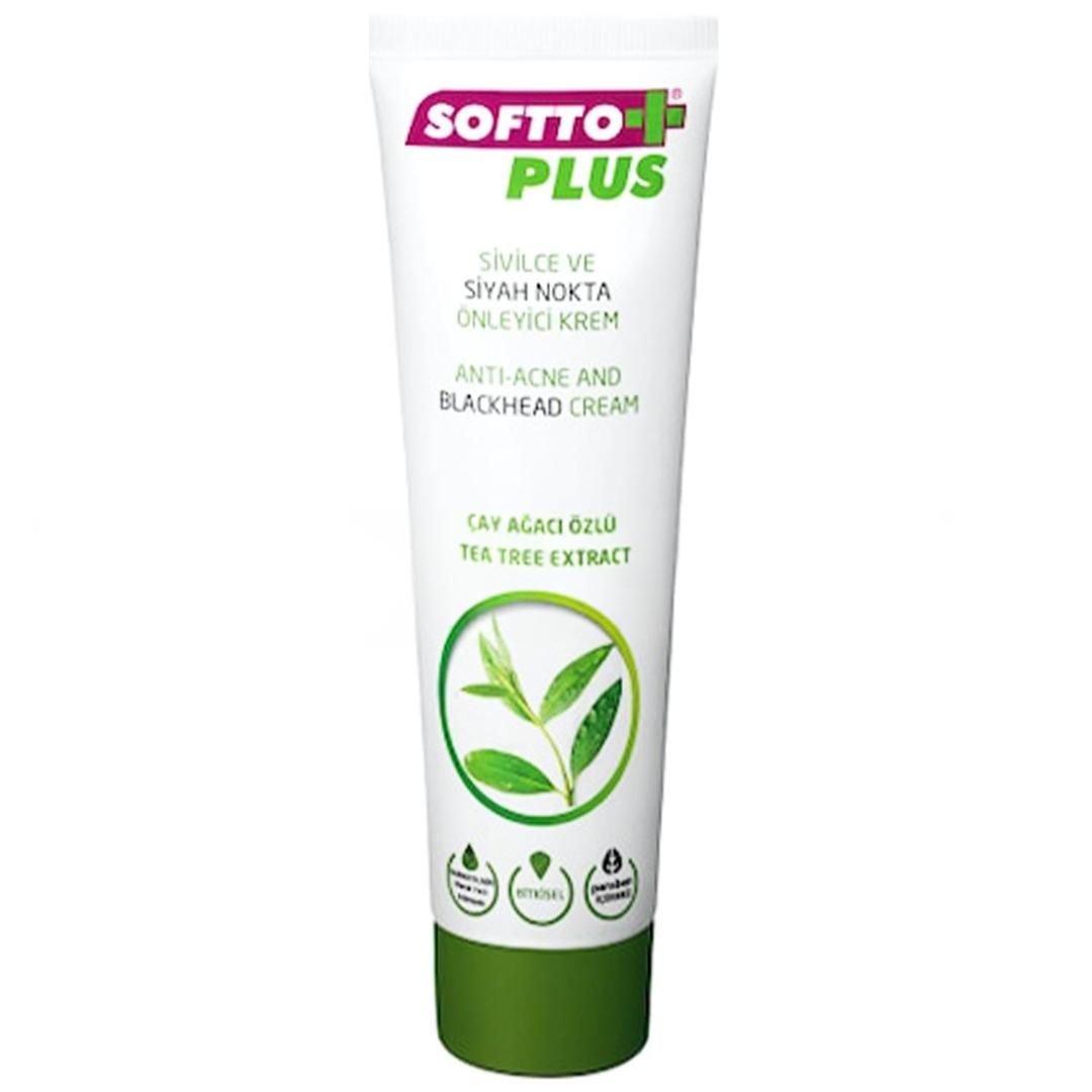 Softto Plus Akne ve Siyah Nokta Önleyici Krem Çay Ağacı Özlü 50 ml