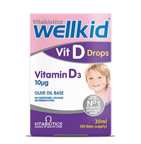 Vitabiotics Wellkid Vit Drops Vitamin D3 Takviye Edici Gıda 30 ml